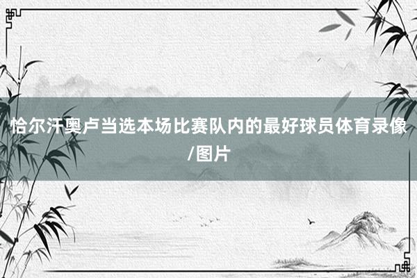 恰尔汗奥卢当选本场比赛队内的最好球员体育录像/图片