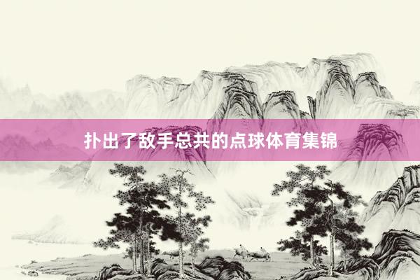 扑出了敌手总共的点球体育集锦