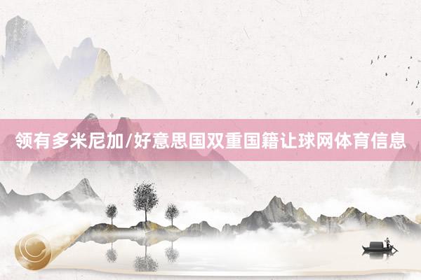 领有多米尼加/好意思国双重国籍让球网体育信息