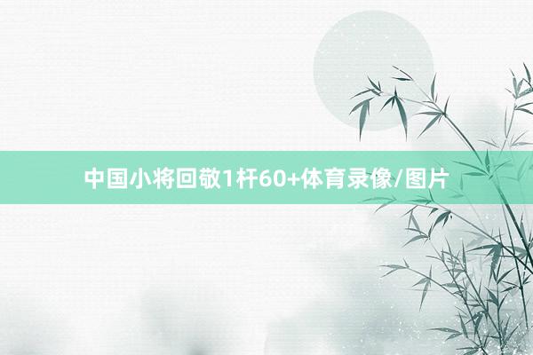 中国小将回敬1杆60+体育录像/图片