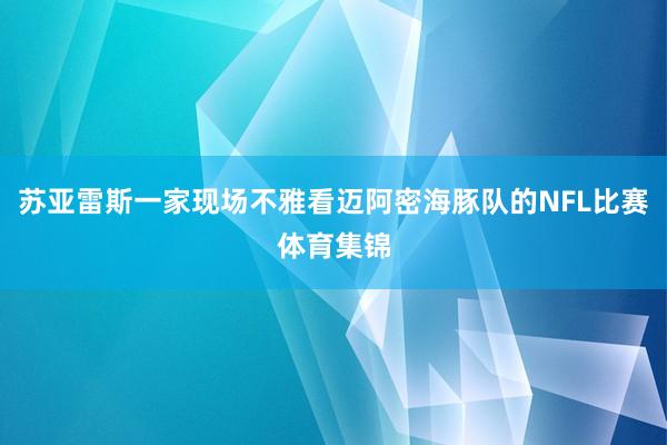 苏亚雷斯一家现场不雅看迈阿密海豚队的NFL比赛体育集锦