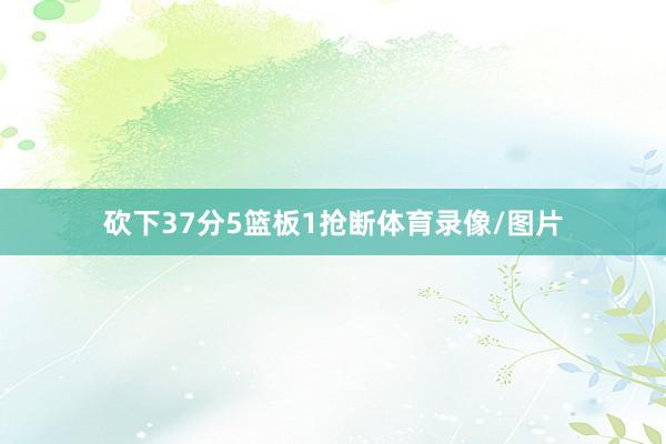 砍下37分5篮板1抢断体育录像/图片