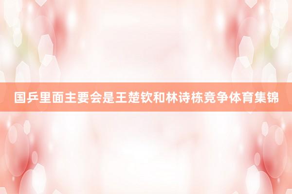 国乒里面主要会是王楚钦和林诗栋竞争体育集锦