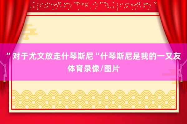 ”对于尤文放走什琴斯尼“什琴斯尼是我的一又友体育录像/图片