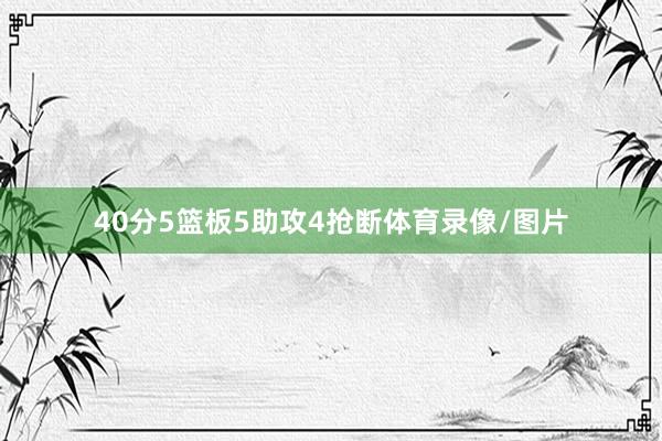 40分5篮板5助攻4抢断体育录像/图片