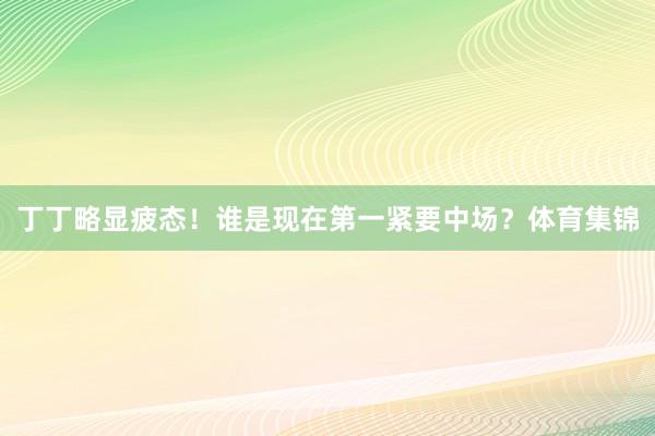 丁丁略显疲态!谁是现在第一紧要中场?体育集锦