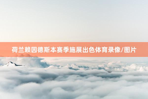 荷兰赖因德斯本赛季施展出色体育录像/图片