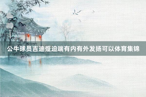 公牛球员吉迪蹙迫端有内有外发扬可以体育集锦