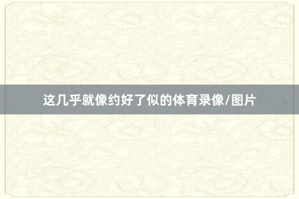 这几乎就像约好了似的体育录像/图片
