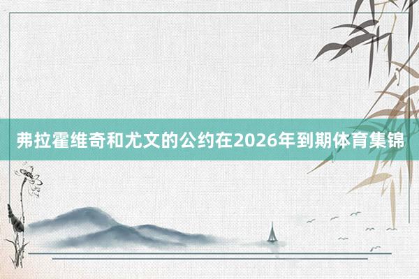 弗拉霍维奇和尤文的公约在2026年到期体育集锦