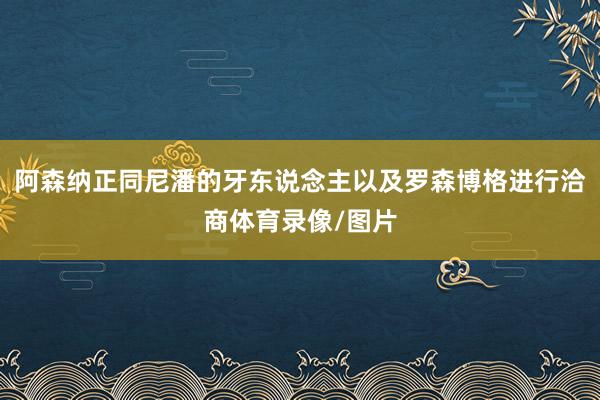 阿森纳正同尼潘的牙东说念主以及罗森博格进行洽商体育录像/图片