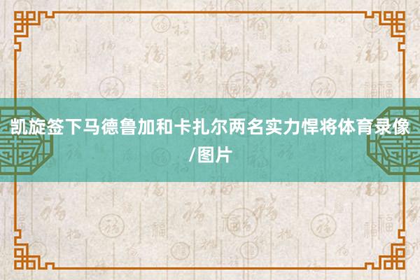 凯旋签下马德鲁加和卡扎尔两名实力悍将体育录像/图片