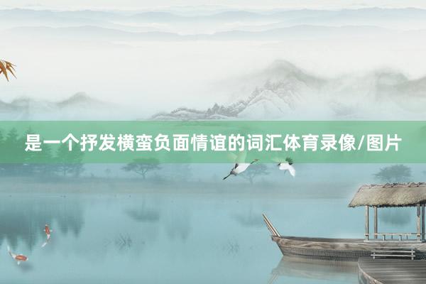是一个抒发横蛮负面情谊的词汇体育录像/图片