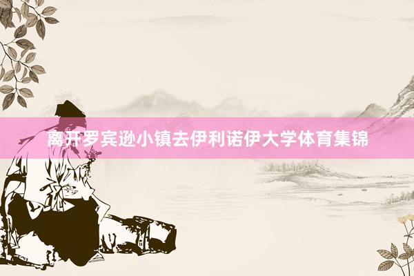 离开罗宾逊小镇去伊利诺伊大学体育集锦