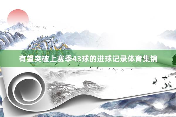 有望突破上赛季43球的进球记录体育集锦