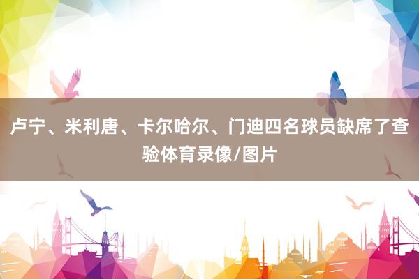 卢宁、米利唐、卡尔哈尔、门迪四名球员缺席了查验体育录像/图片