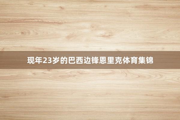 现年23岁的巴西边锋恩里克体育集锦