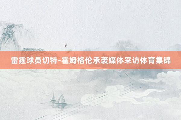 雷霆球员切特-霍姆格伦承袭媒体采访体育集锦