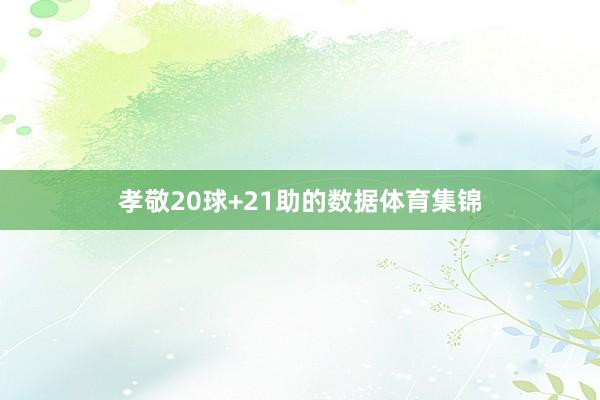 孝敬20球+21助的数据体育集锦