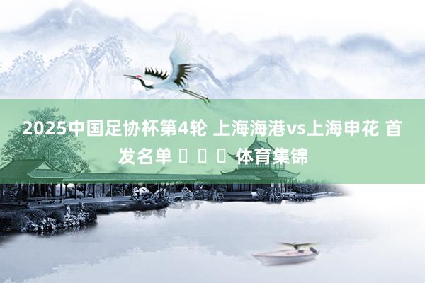 2025中国足协杯第4轮 上海海港vs上海申花 首发名单 ​​​体育集锦