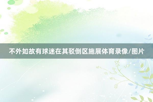 不外如故有球迷在其驳倒区施展体育录像/图片