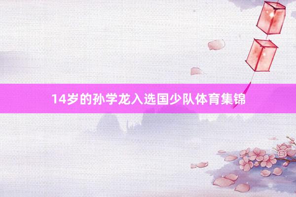 14岁的孙学龙入选国少队体育集锦