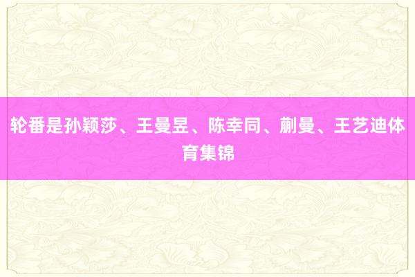 轮番是孙颖莎、王曼昱、陈幸同、蒯曼、王艺迪体育集锦