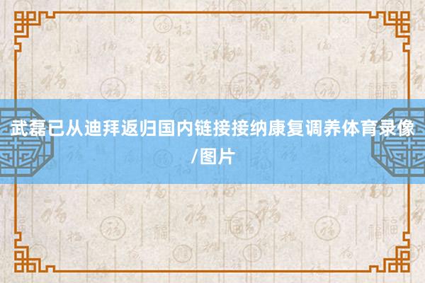 武磊已从迪拜返归国内链接接纳康复调养体育录像/图片