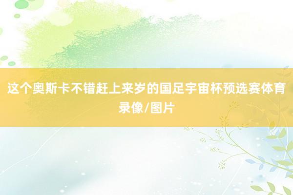 这个奥斯卡不错赶上来岁的国足宇宙杯预选赛体育录像/图片