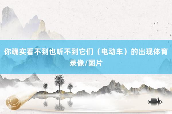 你确实看不到也听不到它们（电动车）的出现体育录像/图片