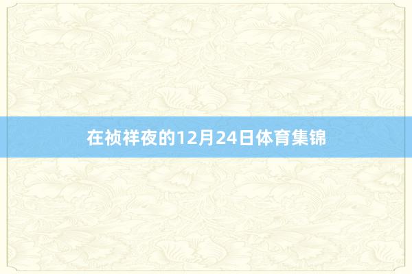 在祯祥夜的12月24日体育集锦