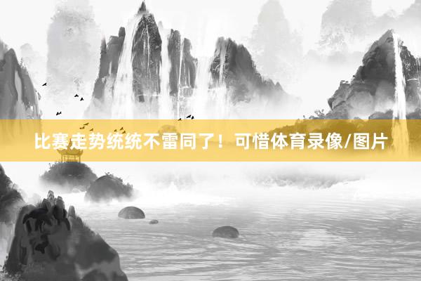 比赛走势统统不雷同了！可惜体育录像/图片