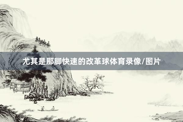 尤其是那脚快速的改革球体育录像/图片