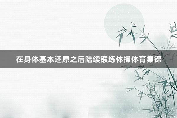 在身体基本还原之后陆续锻练体操体育集锦
