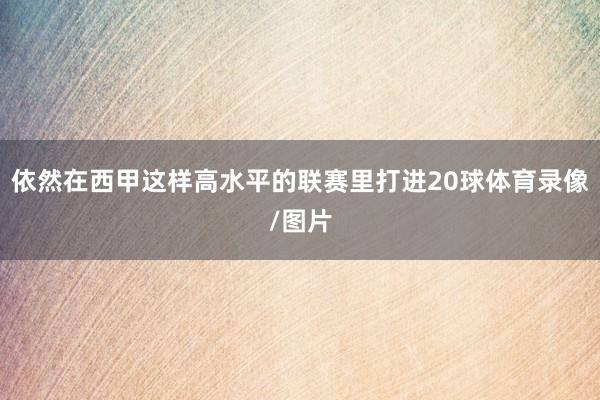 依然在西甲这样高水平的联赛里打进20球体育录像/图片