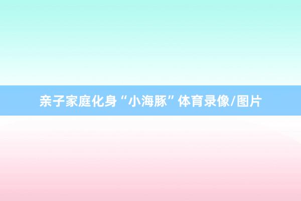 亲子家庭化身“小海豚”体育录像/图片