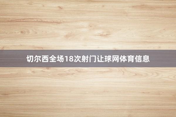 切尔西全场18次射门让球网体育信息