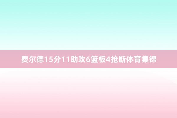 费尔德15分11助攻6篮板4抢断体育集锦