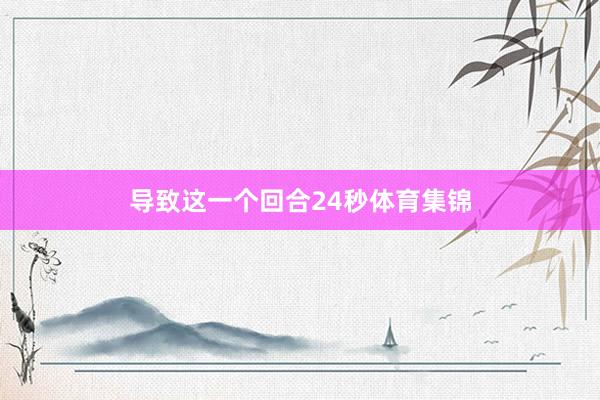 导致这一个回合24秒体育集锦