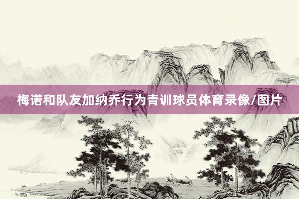 梅诺和队友加纳乔行为青训球员体育录像/图片