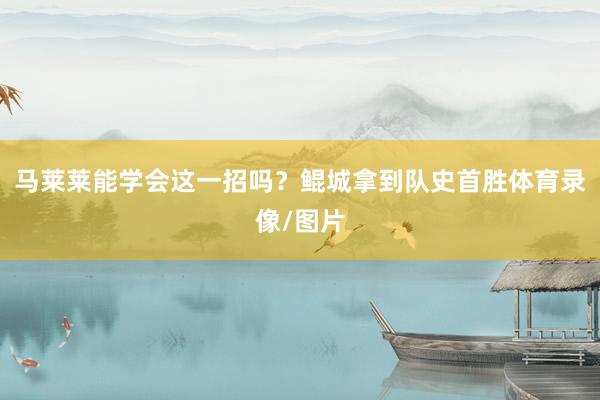 马莱莱能学会这一招吗?鲲城拿到队史首胜体育录像/图片