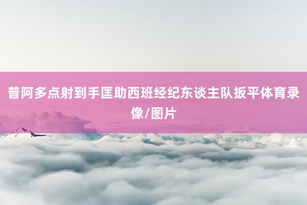 普阿多点射到手匡助西班经纪东谈主队扳平体育录像/图片