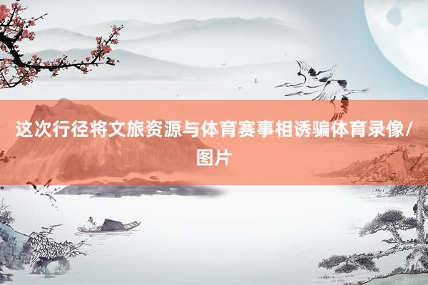 这次行径将文旅资源与体育赛事相诱骗体育录像/图片