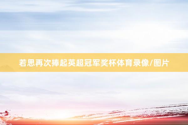 若思再次捧起英超冠军奖杯体育录像/图片