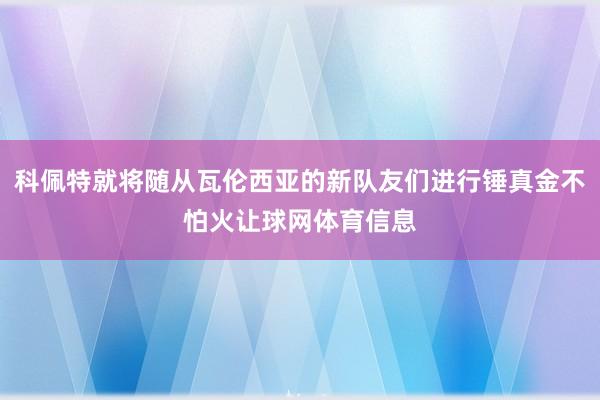 科佩特就将随从瓦伦西亚的新队友们进行锤真金不怕火让球网体育信息