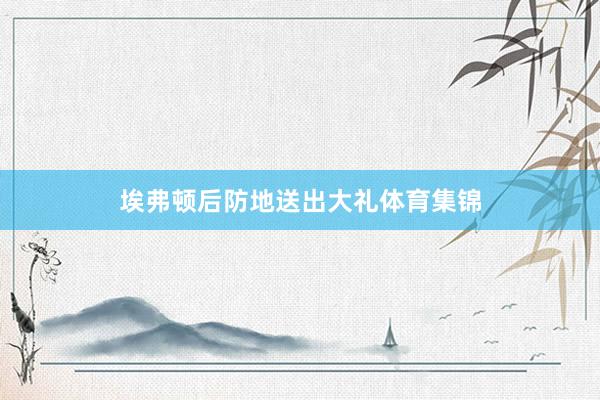 埃弗顿后防地送出大礼体育集锦