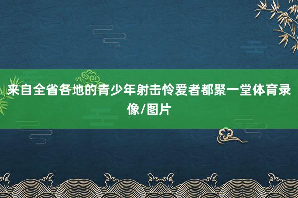 来自全省各地的青少年射击怜爱者都聚一堂体育录像/图片